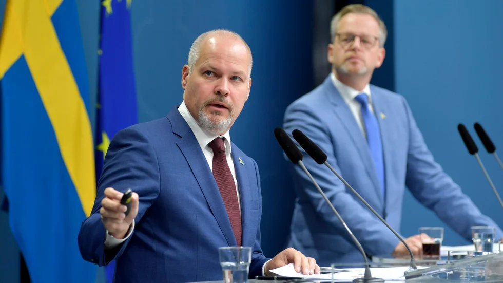 Justitieminister Morgan Johansson (S) och inrikesminister Mikael Damberg (S).