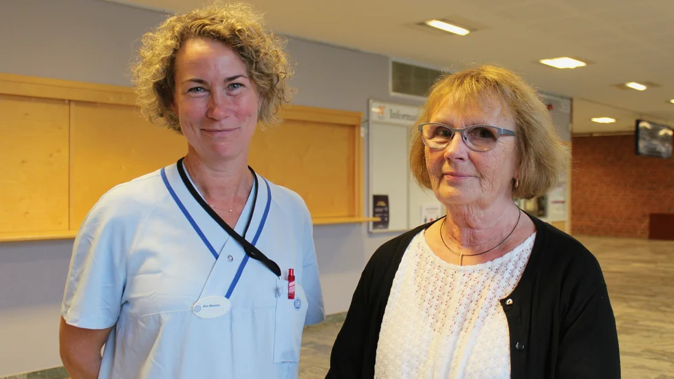 Åsa Maxeby, verksamhetschef för Vaccinationskliniken Region Östergötland och Kerstin Jonsson, vaccinationssamordnare. 