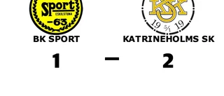 BK Sport tappade ledning och förlorade