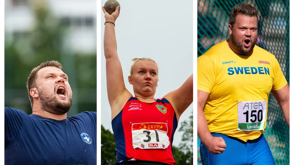 OS-guldvinnaren Daniel Ståhl och norskan Lotta Flatum som kastat 53,42 som längst kommer till fredagens diskustävling i Norrköping.