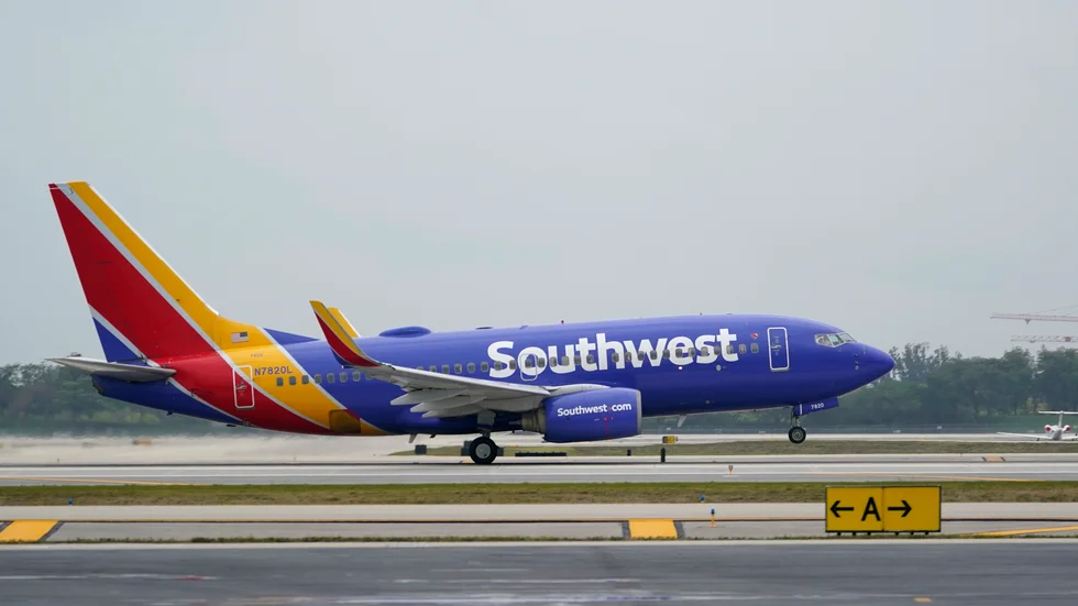 Tekniska problem med en vädertjänst försenade Southwest Airlines flighter.