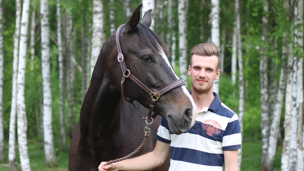 Daniel Siverholm lyckades inte ta sig vidare på Jönköping Horse Show.