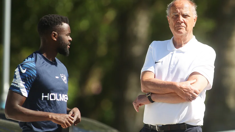 Tommy Wisell, här tillsammans med Maic Sema på en IFK-träning 2021.