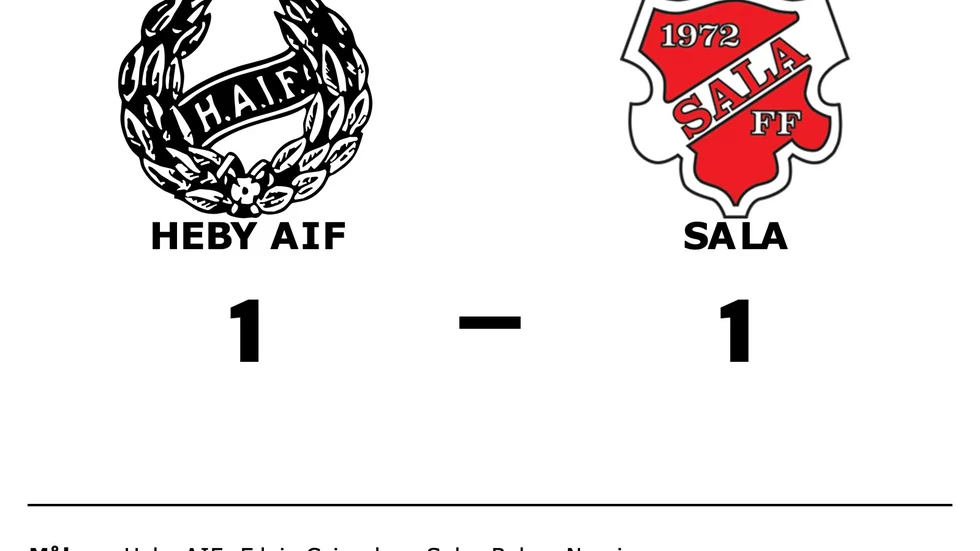 Heby AIF spelade lika mot Sala FF