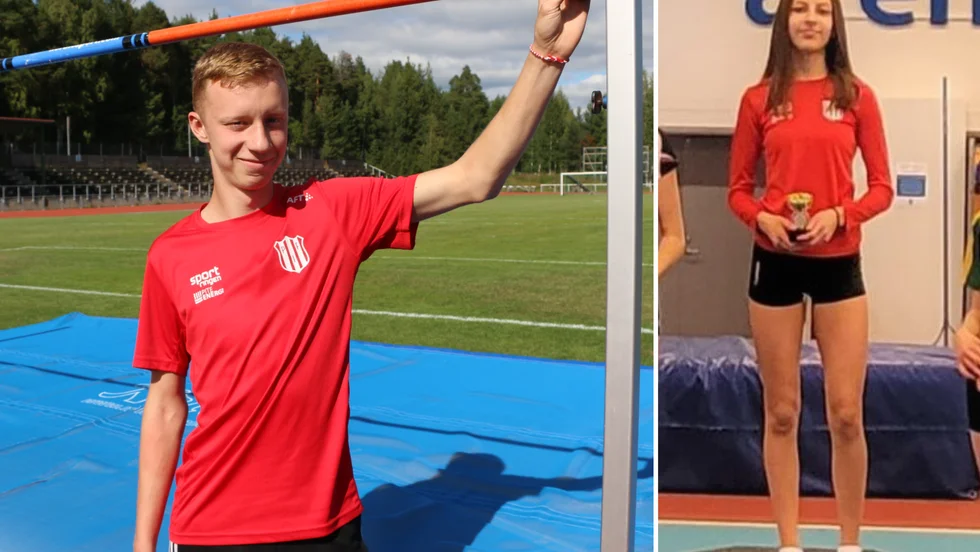 Felix Ridderstråle och Alice Ridderstråle, Piteå IF satte varsitt nytt distriktsrekord i mångkamp