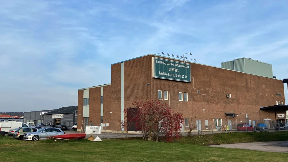 Fastigheten Fräsaren 4 där en del av den gamla Hemglassfabriken låg. Riksglass AB/Hemglass höll till på fastigheten 1972–2005.