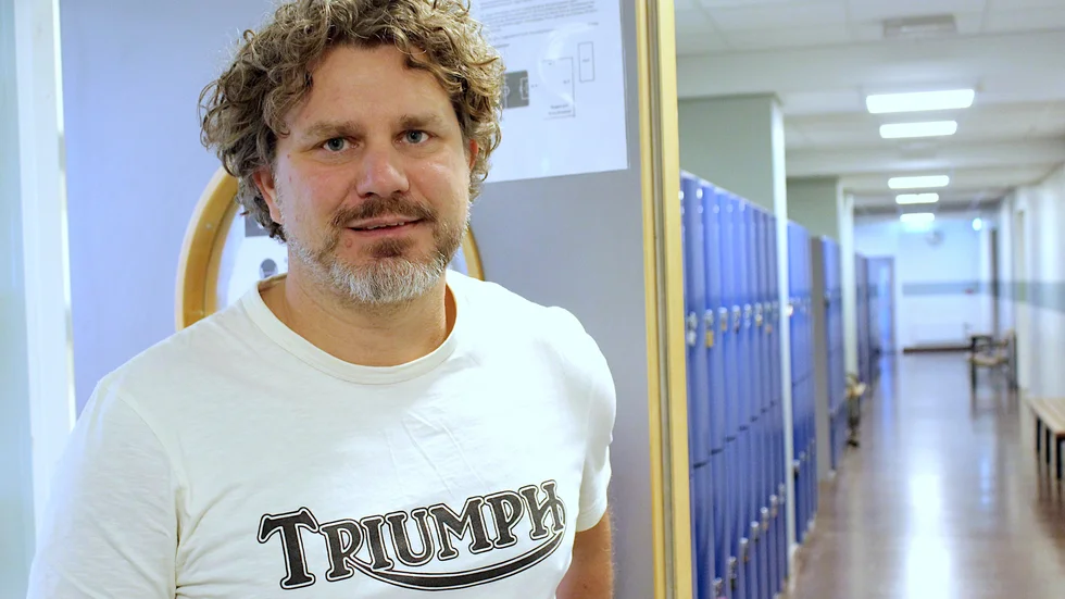 Adam Franzén, högstadielärare på Skolgårda skola är "Årets lärare" i Motala 2021.