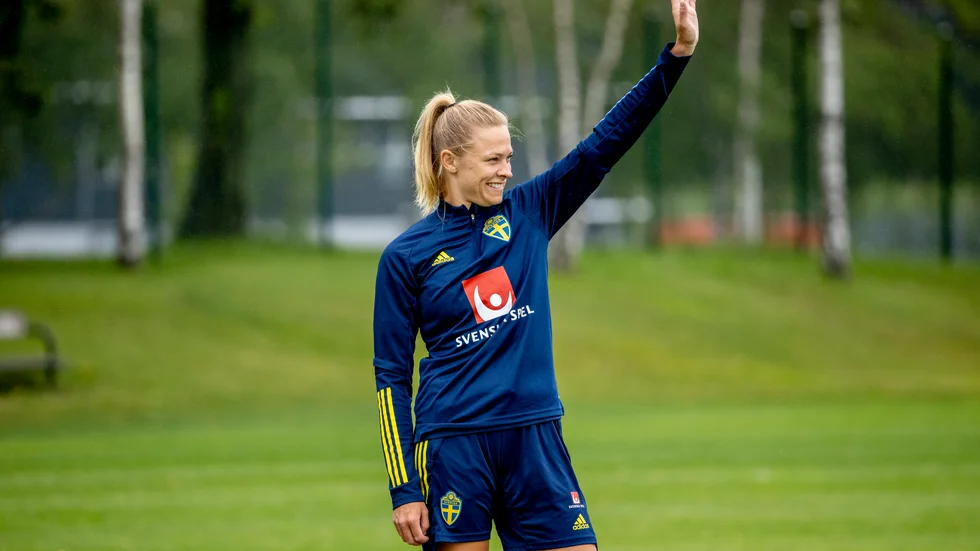 Fridolina Rolfö fortsätter fotbollskarriären i spanska storklubben Barcelona. Arkivbild.