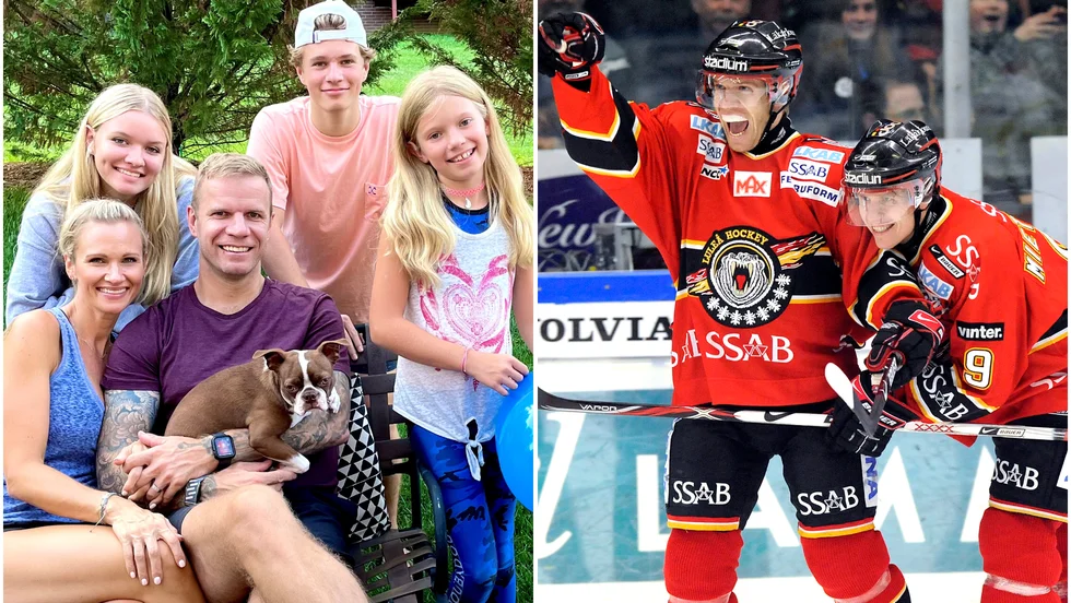 Lubos Bartecko med sin familj hemma i Nashville. 