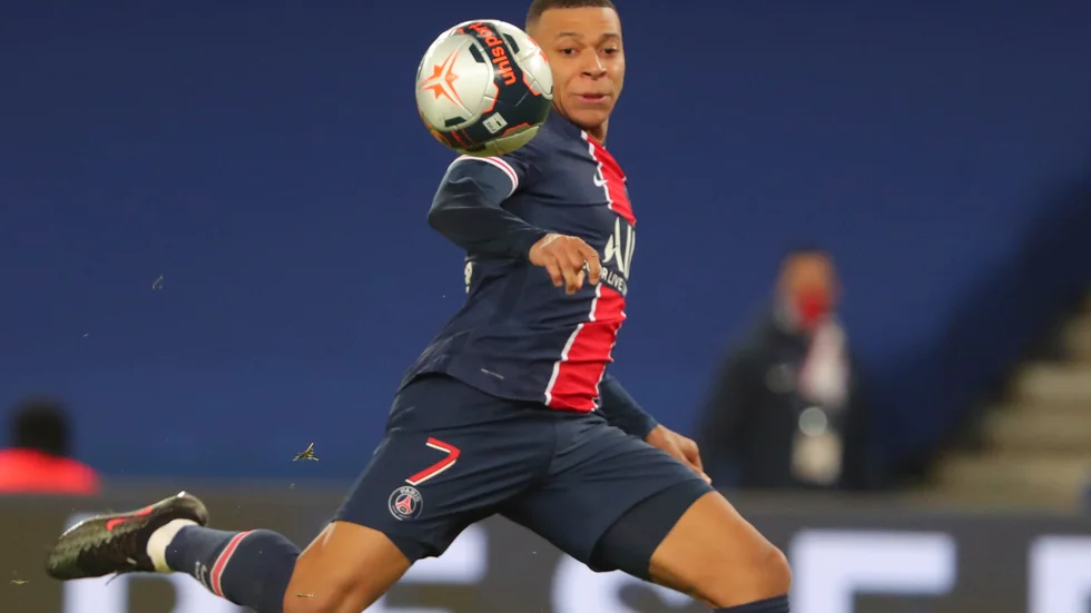 Franske landslagsstjärnan Kylian Mbappé. Arkivbild.