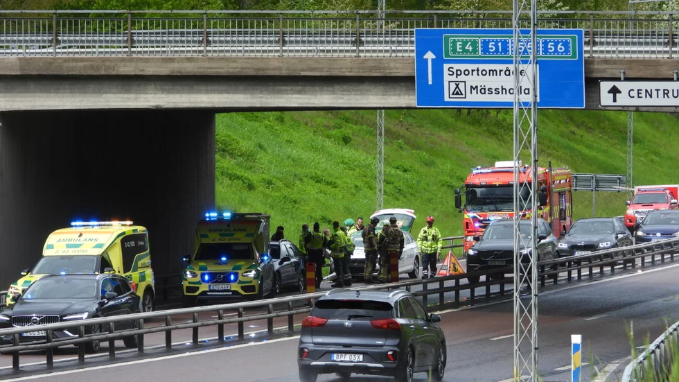 Trafikolycka på Söderleden