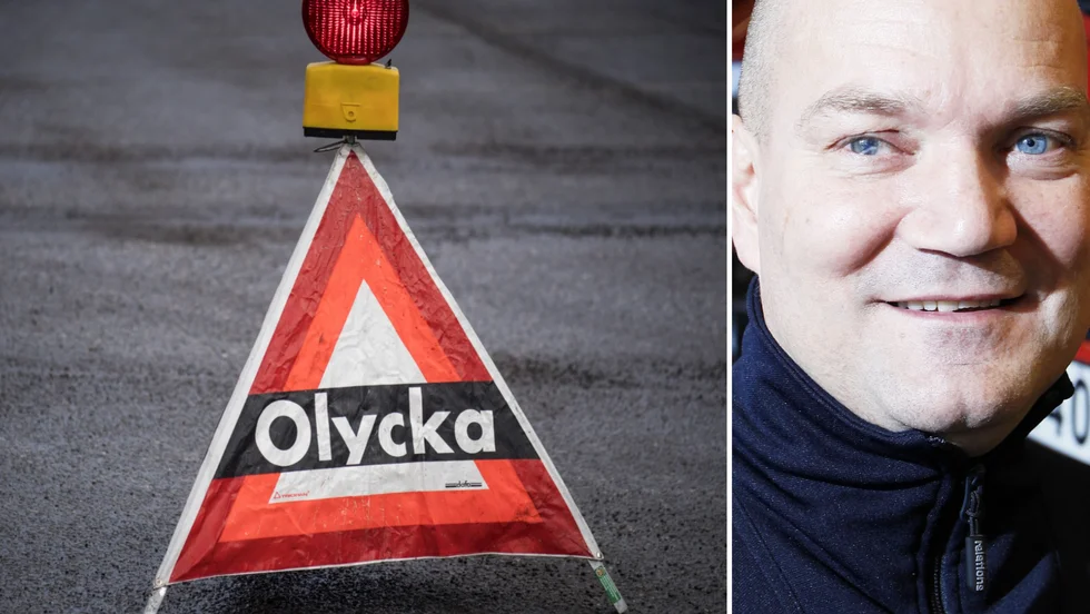 Kjell-Åke Källström, räddningschef på räddningstjänsten i Flen, är oroad för den olyckdrabbade delen av riksväg 55, norr om Flen.