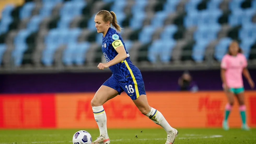 Chelsea och svenska lagkaptenen Magdalena Eriksson besegrade Lina Hurtigs Juventus. Arkivbild.