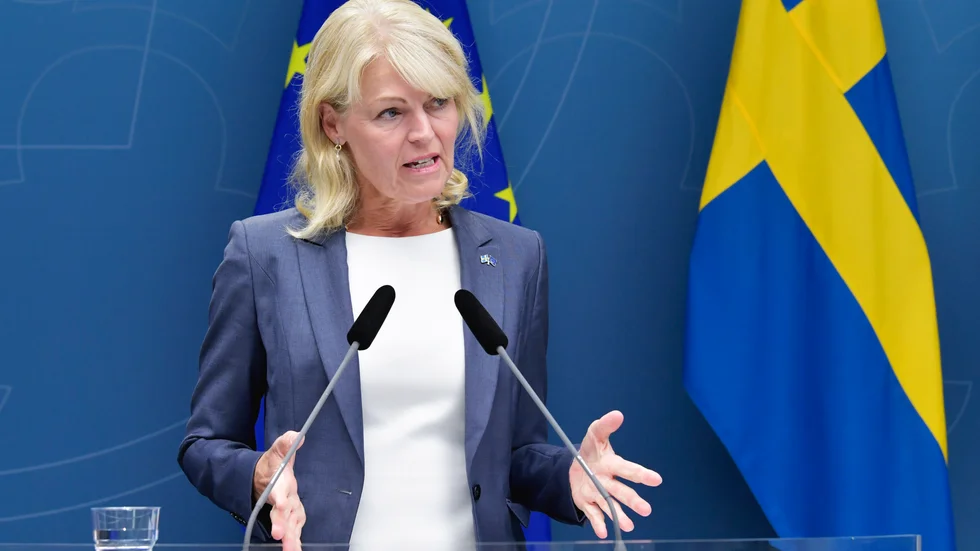 Anna Hallberg, utrikeshandelsminister med ansvar för Exportkreditnämnden. Arkivbild.