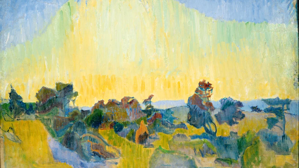 Ivan Aguéli: Motiv från Visby II, olja, 1893.
