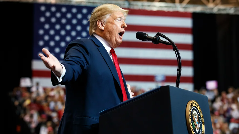 Republikanen Donald Trump, fotograferad när han fortfarande var USA:s president.
