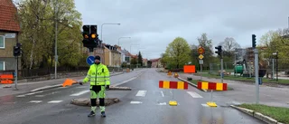 Hårt trafikerad gata avstängd under torsdagen