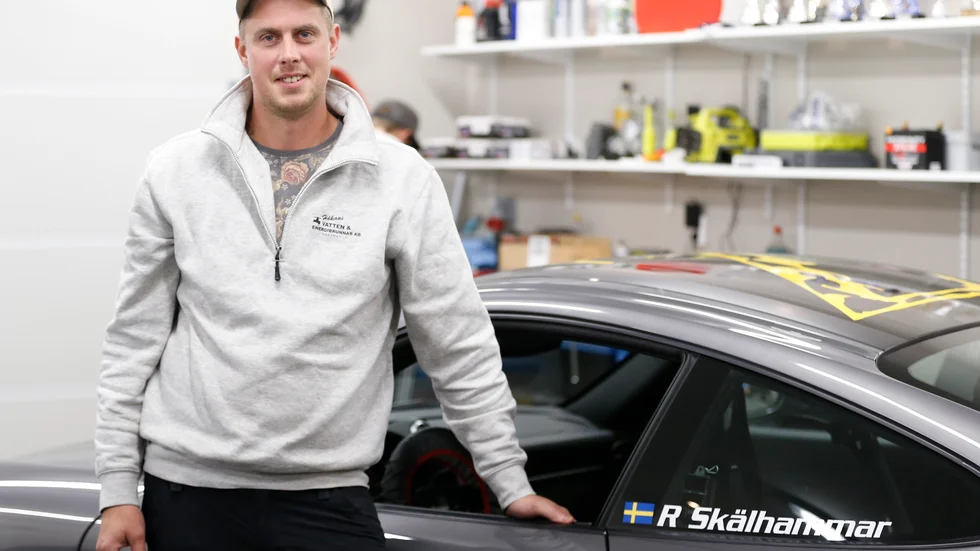 Robin Skälhammar driver företaget R. Skälhammar Fastigheter i Ankarsrum AB. 