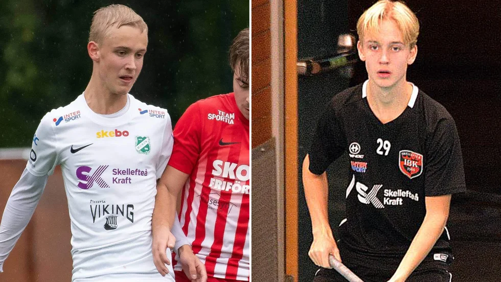 Carl From spelar fotboll i Morön och innebandy i Skellefteå IBK.