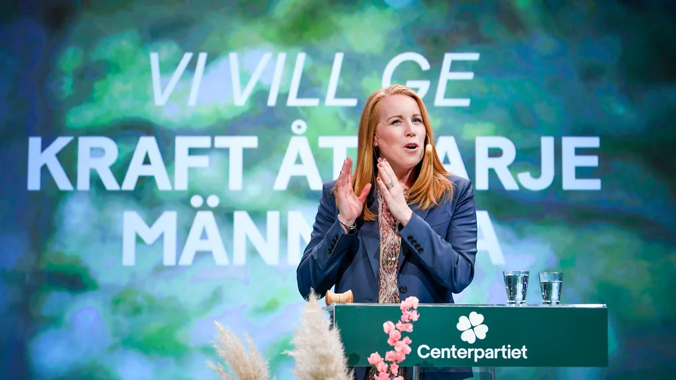 Annie Lööf höll ett brett och ganska så öppet tal när hon invigde centerstämman.