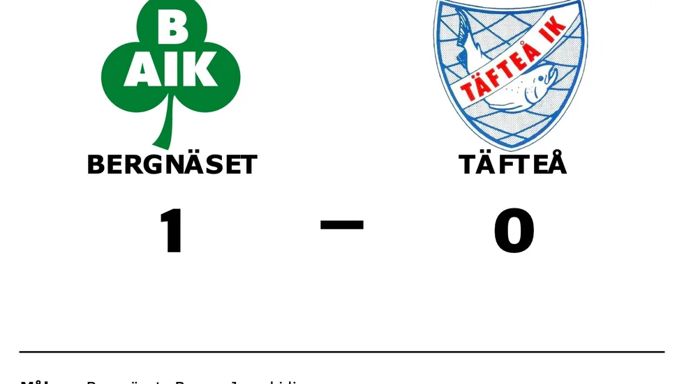 Bergnäsets AIK vann mot Täfteå IK