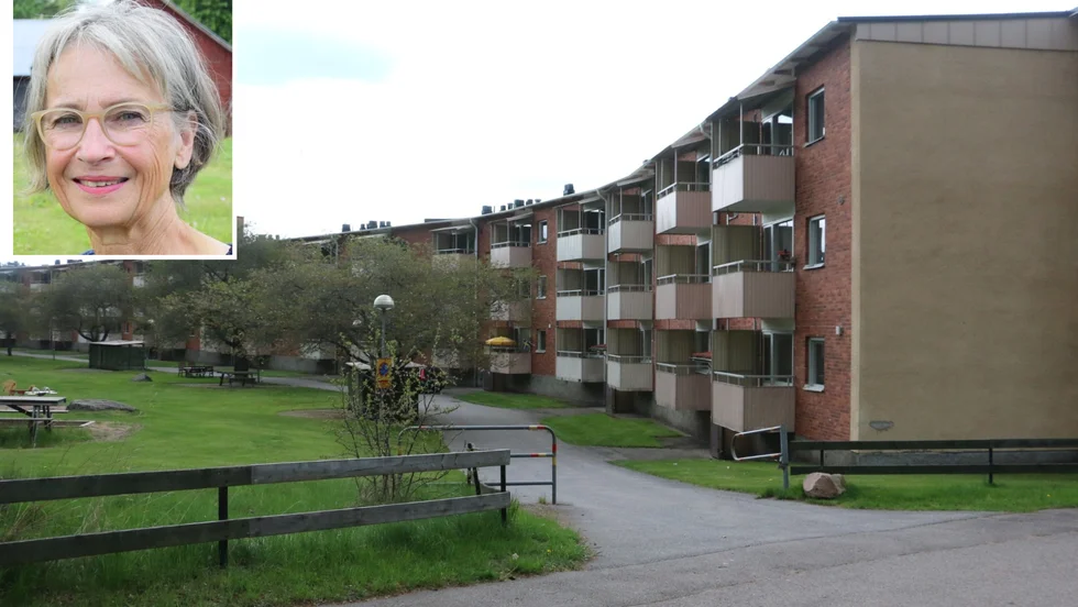 "Det förvånade mig att en hyresvärd, i detta fall Hultsfreds Bostäder, inte såg till att hålla fastigheten i ett bra skick", skriver Lena Hjelte som menar att slitaget i lägenheterna på Bastugatan nu tas som skäl för rivning.