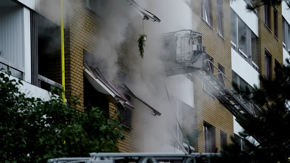 Explosionen inträffade vid ett flerfamiljshus på Övre Husargatan i Annedal i centrala Göteborg. Arkivbild.