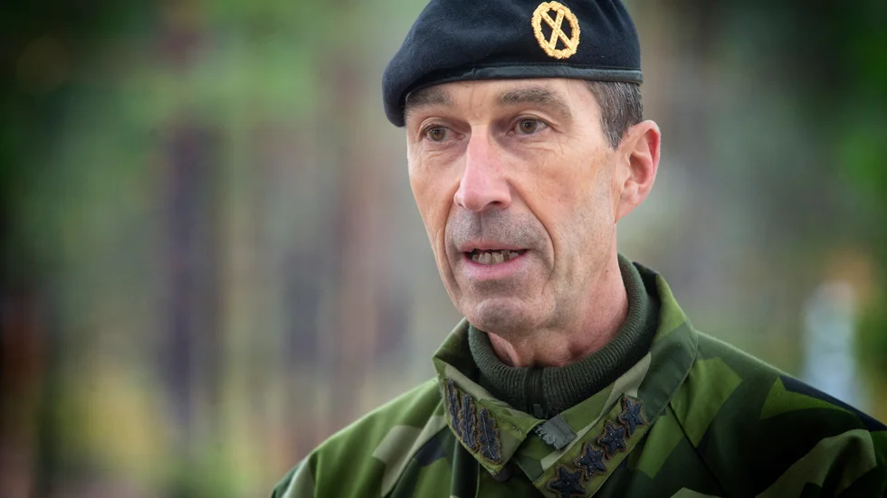 Överbefälhavare Micael Bydén har uttalat sig i tysk media angående Gotland.