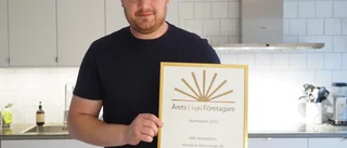 Han blev Årets unga företagare i Norrbotten