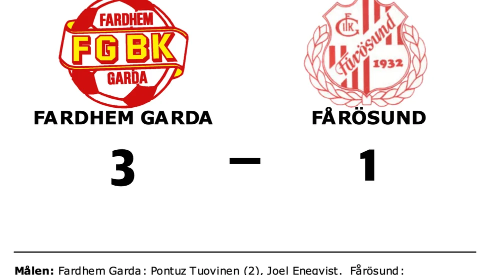 Fardhem Garda vann mot Fårösund