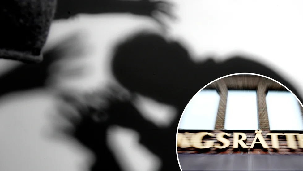 En 43-årig pappa bosatt i Eskilstuna har dömts för han inför sin tioåriga dotter sagt att han skulle skära huvudet av hennes mamma. (Montage/arkivbilder)