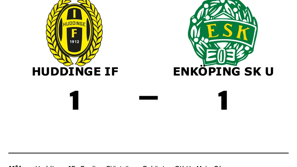 Huddinge IF spelade lika mot Enköping SK U