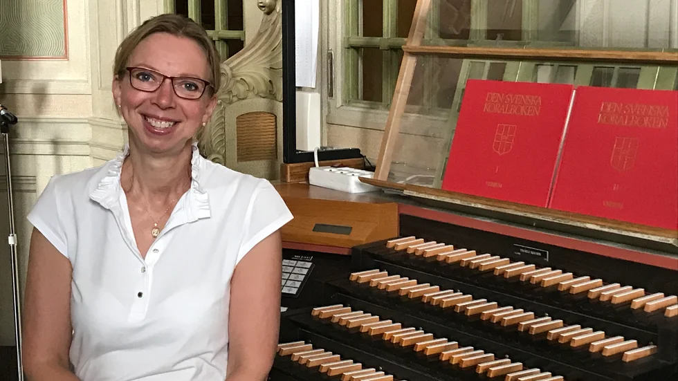 Domkyrkoorgeln kommer Maria Säfsten INTE att sitta så ofta vid som stiftsmusiker. "Men ett visst spelande ingår i min tjänst. Det känns roligt"
