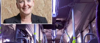 Skellefteå buss först i Sverige med ny rengöringsteknik - UVC-ljus renar luft och ytskikt i bussarna