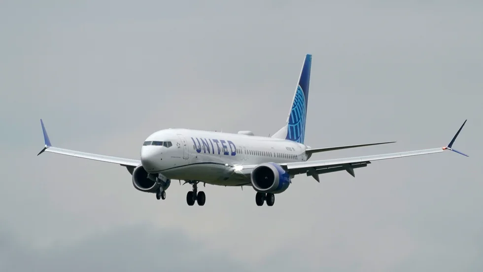 United Airlines storsatsar. Arkivbild.