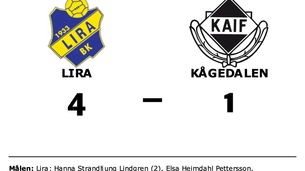 Lira vann mot Kågedalen
