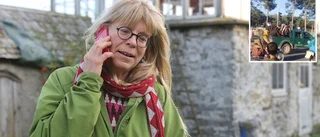 Gotländskan Eva Hållsten: "De ringer hit och gråter och skickar filmer. Det är totalkaos"