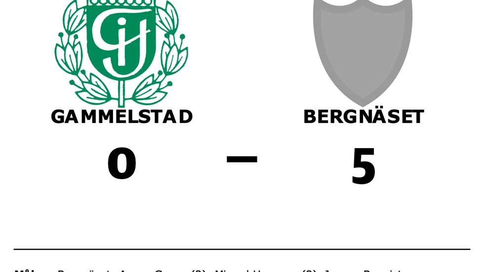 Gammelstad förlorade mot Bergnäset