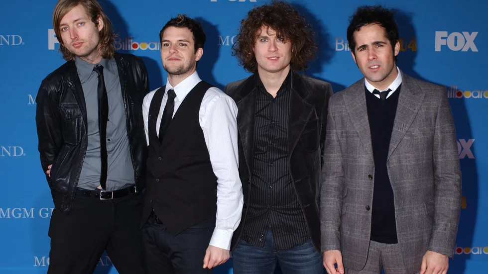 The Killers på en bild från 2004, när singeln "Mr Brightside" var ny på listorna.