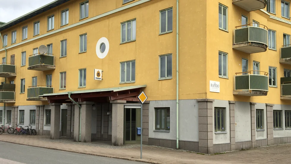 Polisstationen i Hultsfred.