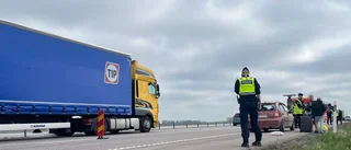 Stökigt på E4 i påsktrafiken – flera tillbud och olyckor