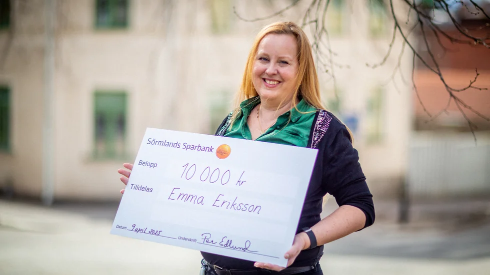 Emma Eriksson på Katrineholms-Kuriren fick i veckan motta Sörmlands journalistseniorer årliga pris för god journalistik.