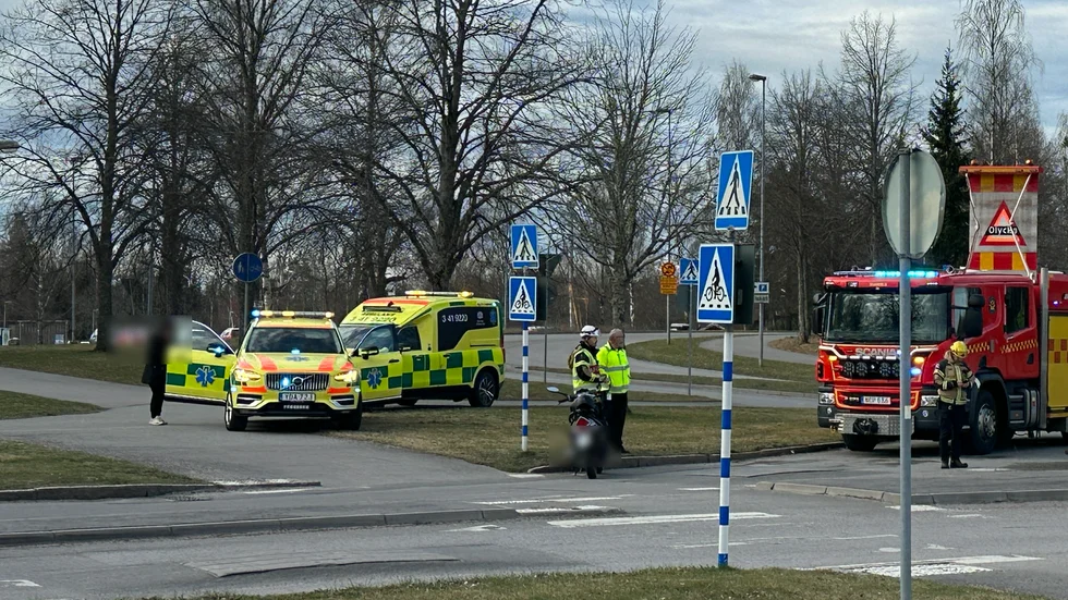 Olycka vid Duveholmsrondellen