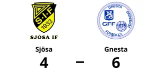 Tre poäng för Gnesta borta mot Sjösa