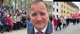 Stefan Löfven gästade Enköping – hundratals i tåg genom staden