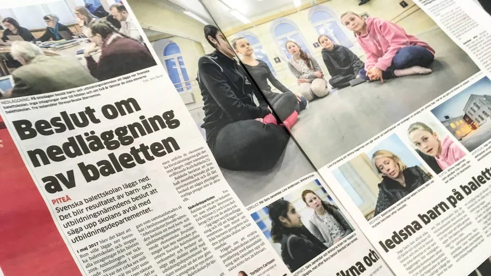 NEDLÄGGNING. "Det är med stor sorg i hjärtat som vi tar emot beskedet om Svenska Balettskolans definitiva nedläggning", skriver två av lärarna i sin insändare.