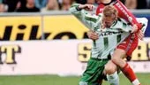 Patrik Kieback tog klivet in som mittback från sin tidigare högerbacksplats i IFK:s uppställning. Det var ett bra drag - IFK tog en poäng mot Hammarby och får lite andrum.
FOTO: PRESSENS BILD
