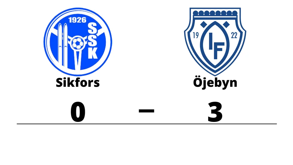 Sikfors SK förlorade mot Öjeby IF