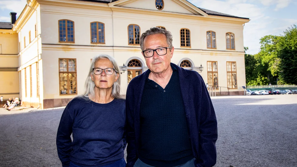 Regissören Staffan Valdemar Holm och kostymören Bente Lykke Møller inför premiären med Händels opera Agrippina på Drottningholms slottsteater. Nu visas den på Folkets bio i VIsby.