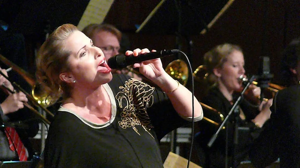 I "You leave me breathless" gav Viktoria Tolstoy allt för publiken.
Foto: Tor-Björn Lyrhed